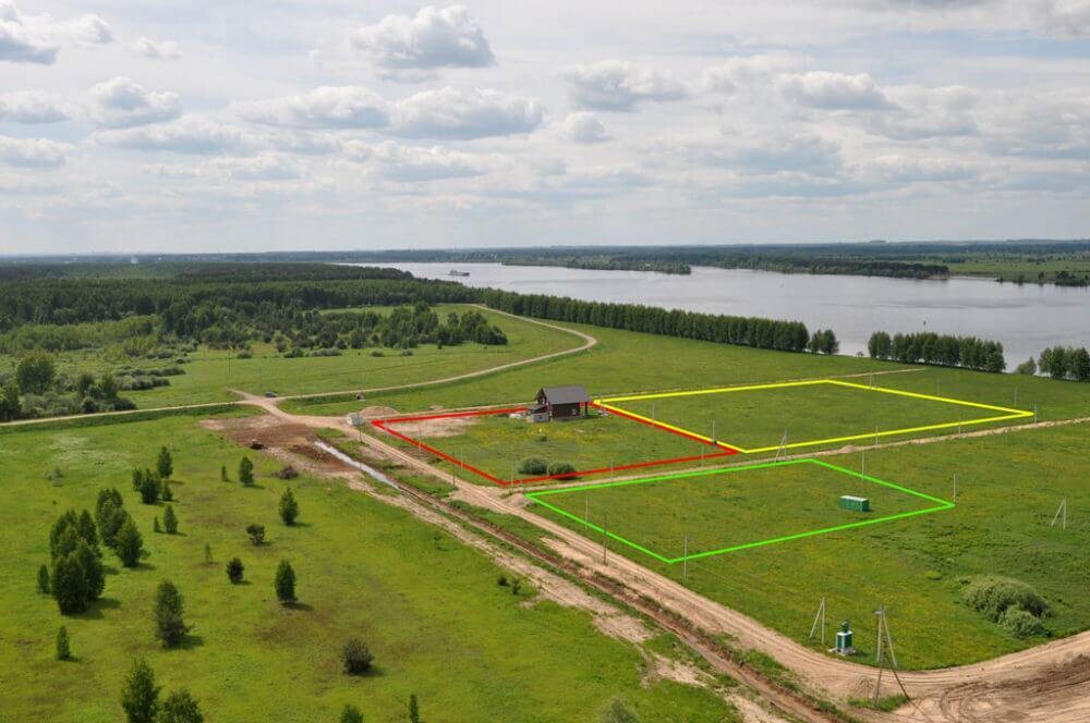 Расположение каркасного дома на участке
